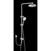 Bella Vista Dual Shower Rails Round shower head, round shower rail.